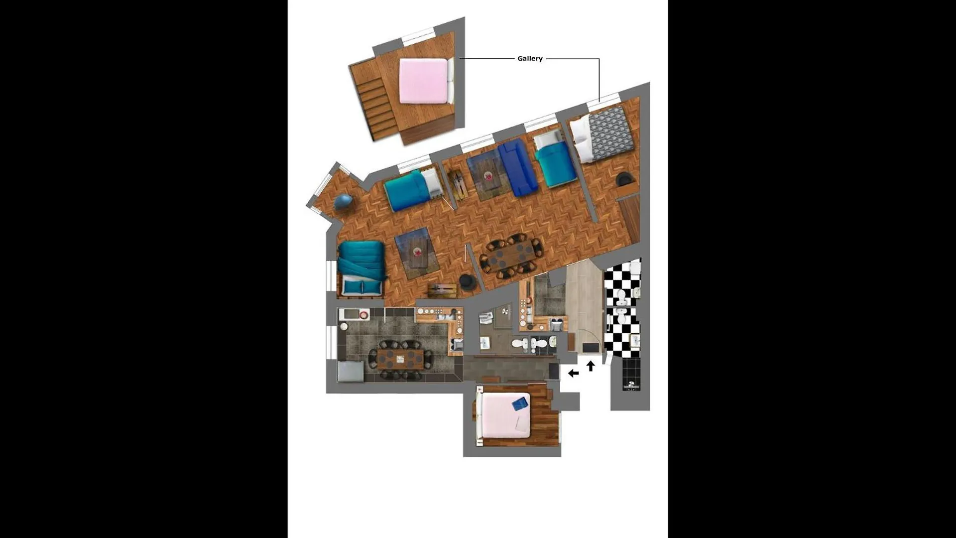 New Walnuttree Double 12 Pers Apartment Budapest 0*,  Hungary